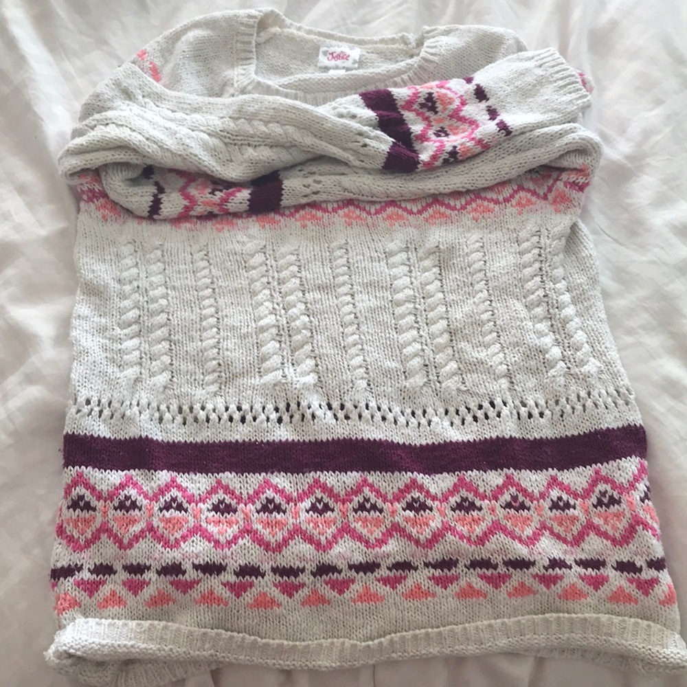 justice sparkly sweatshirt size 14